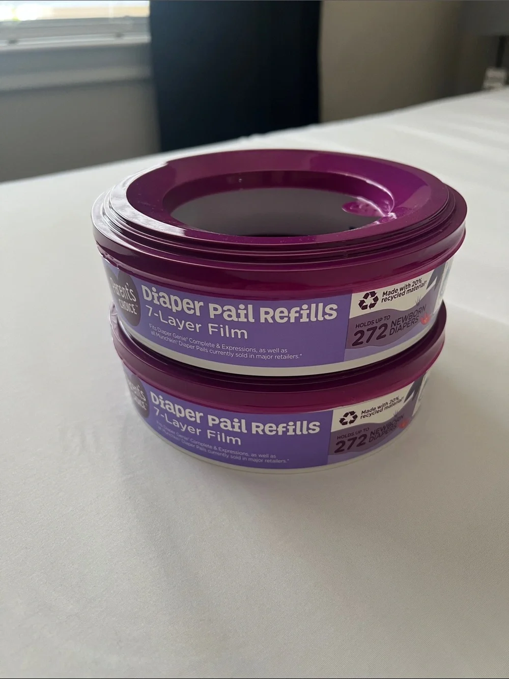 Diaper Pail Refills 7-Layer Film - Purple